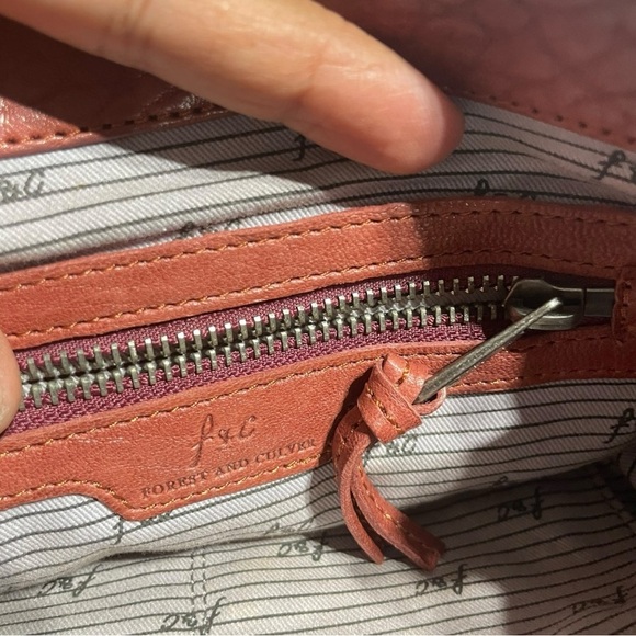 Forest and Culver Redish Brown Crossbody bag - Picture 13 of 15
